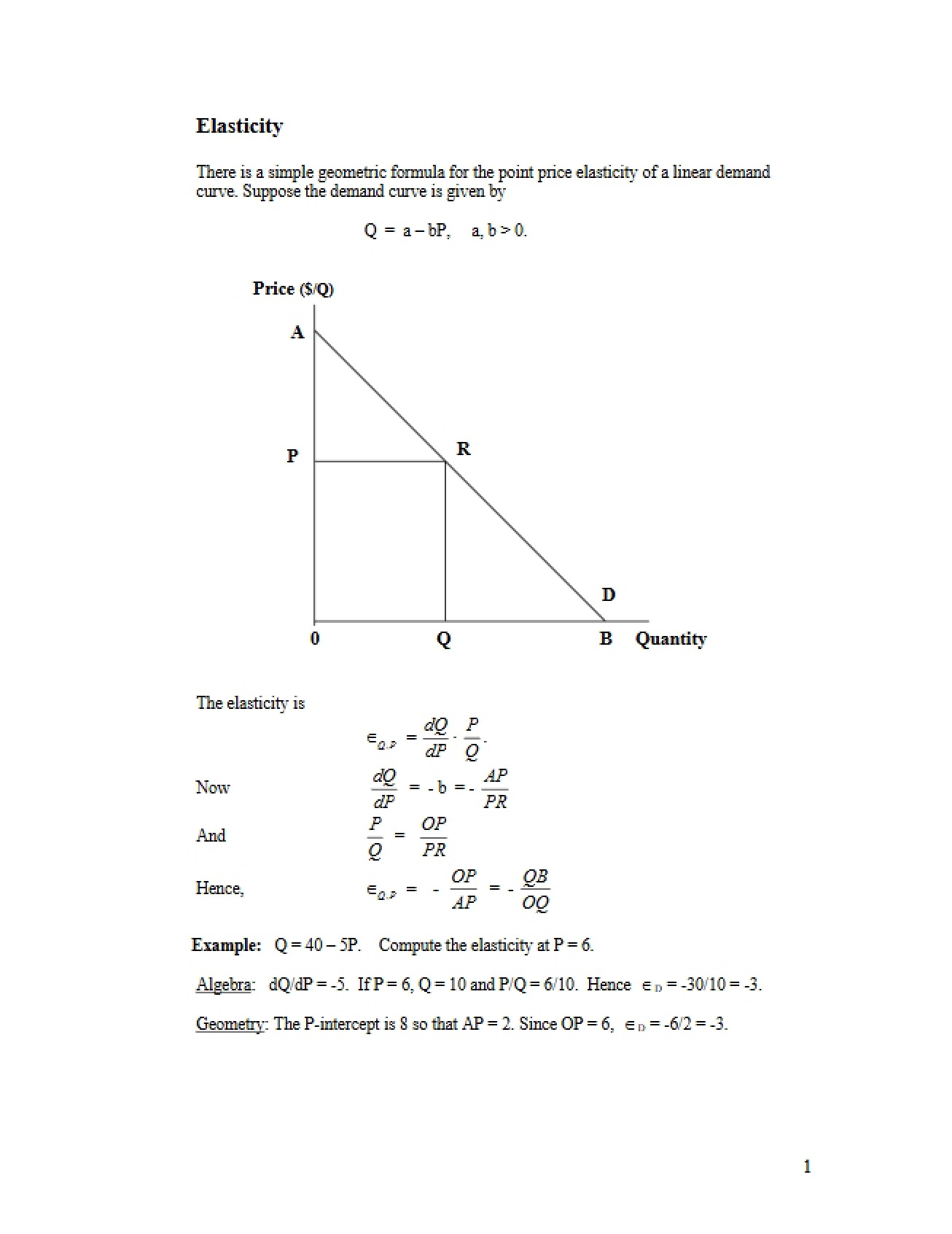 Elasticity Concepts