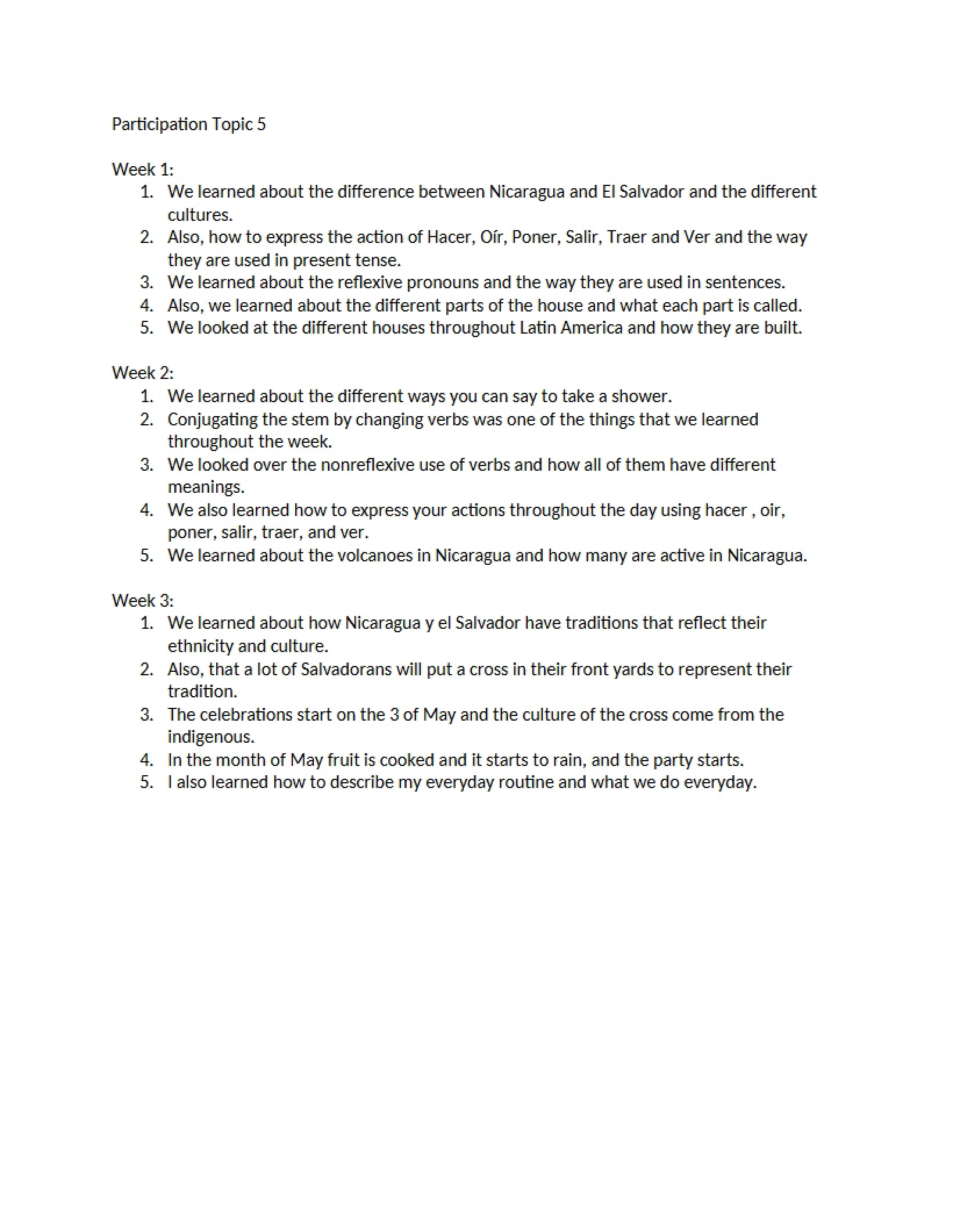 Topic Five Participation