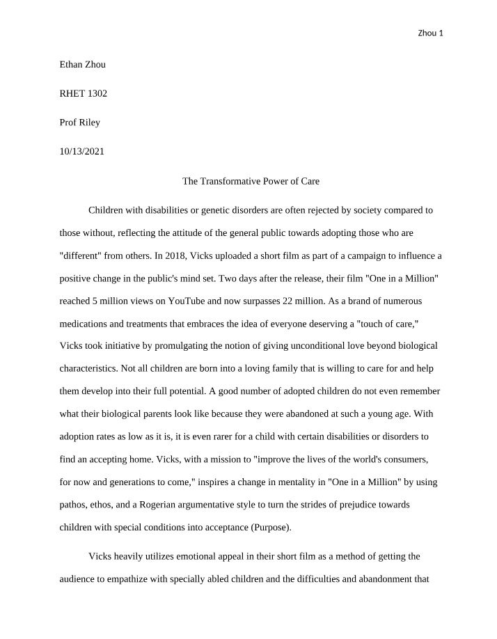 Full Draft of Essay 2