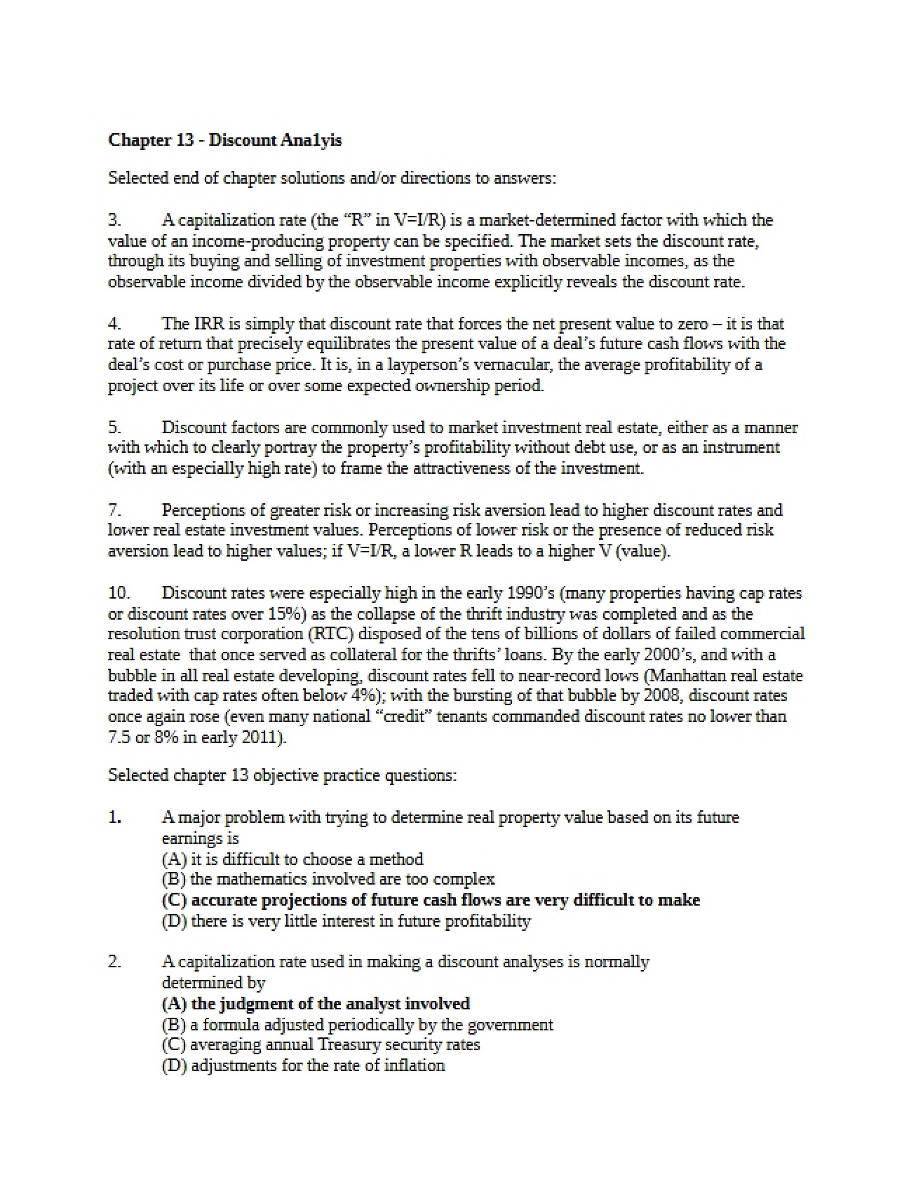 Analyzing Discount Rates