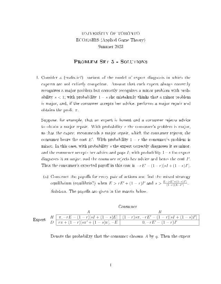 ECO316 - PS5 Solutions