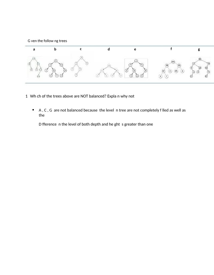 Balanced Tree Solution