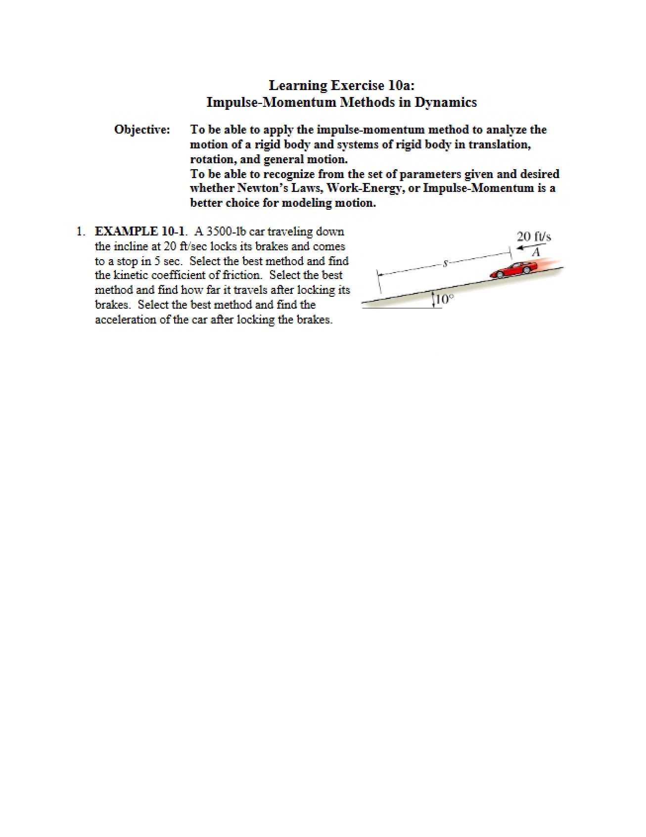 10a Learning Exercise