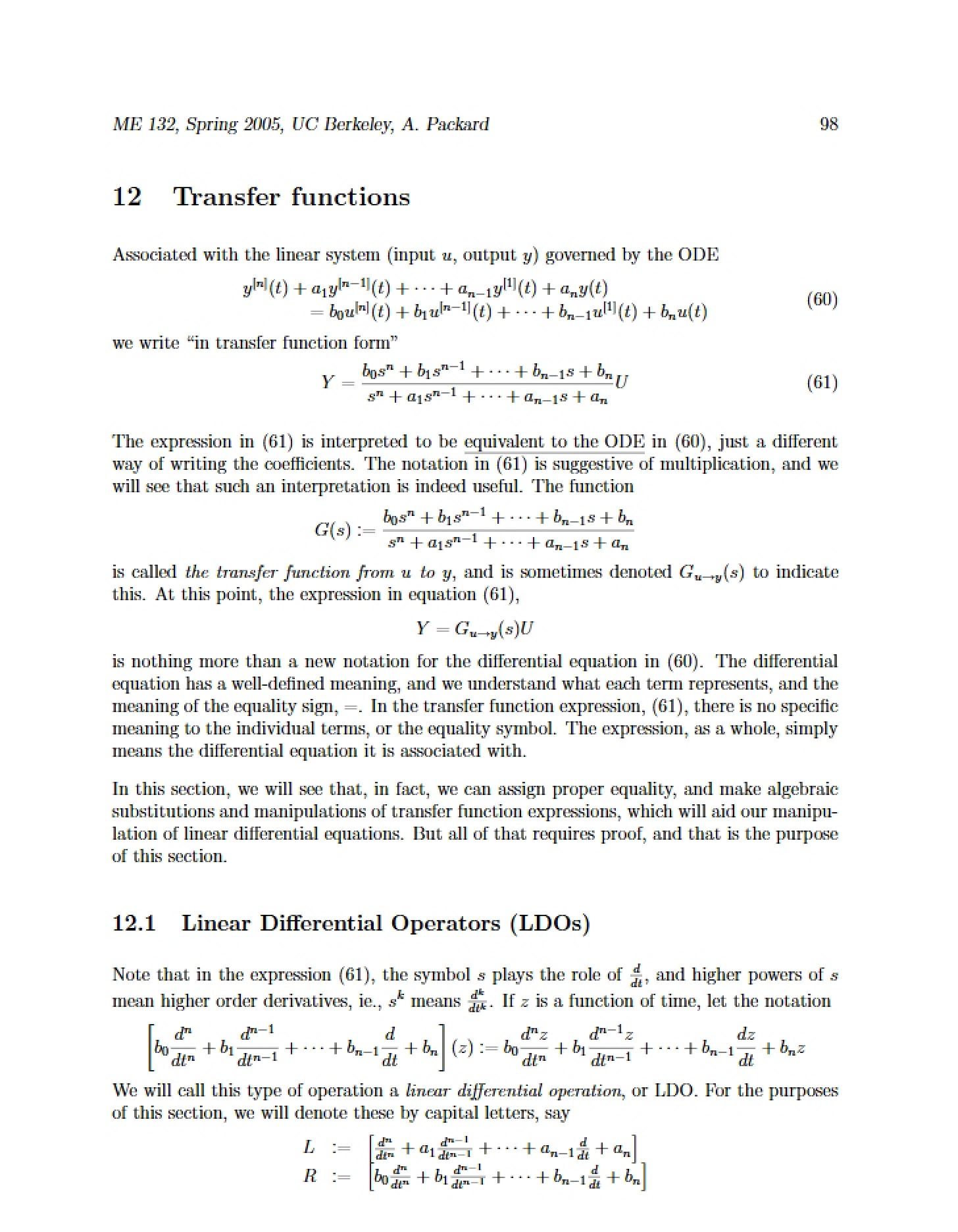 Functions of Transfer