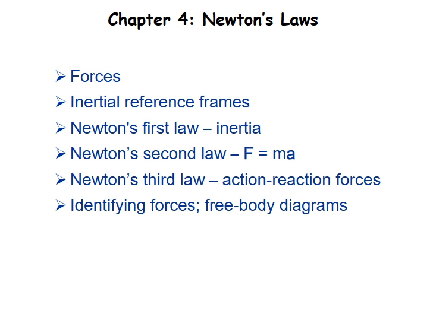 Laws of Newton