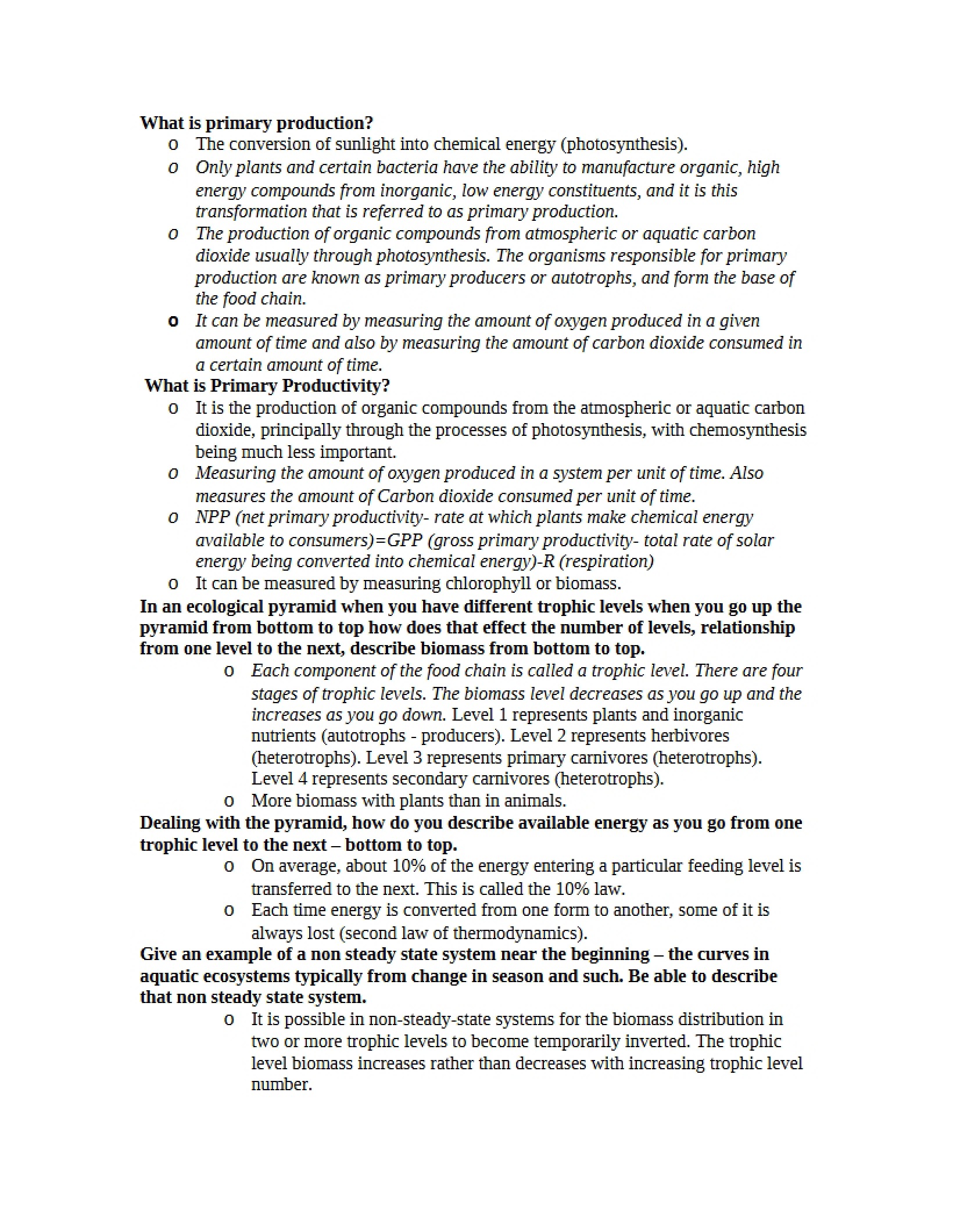Primary Production in Aquatic Systems
