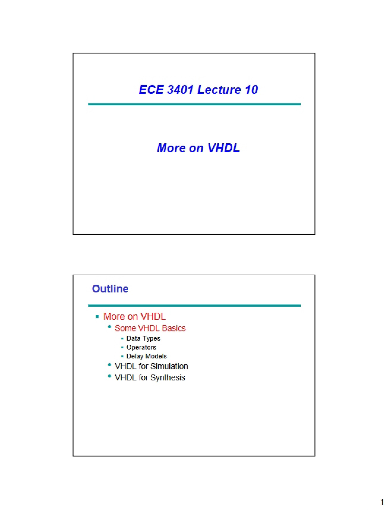 Digital Systems Design Lecture Notes (Set 1)