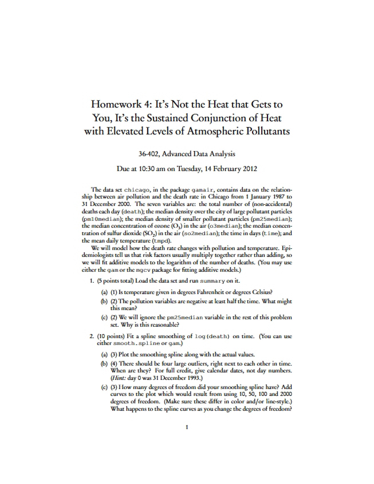 Third Homework Assignment