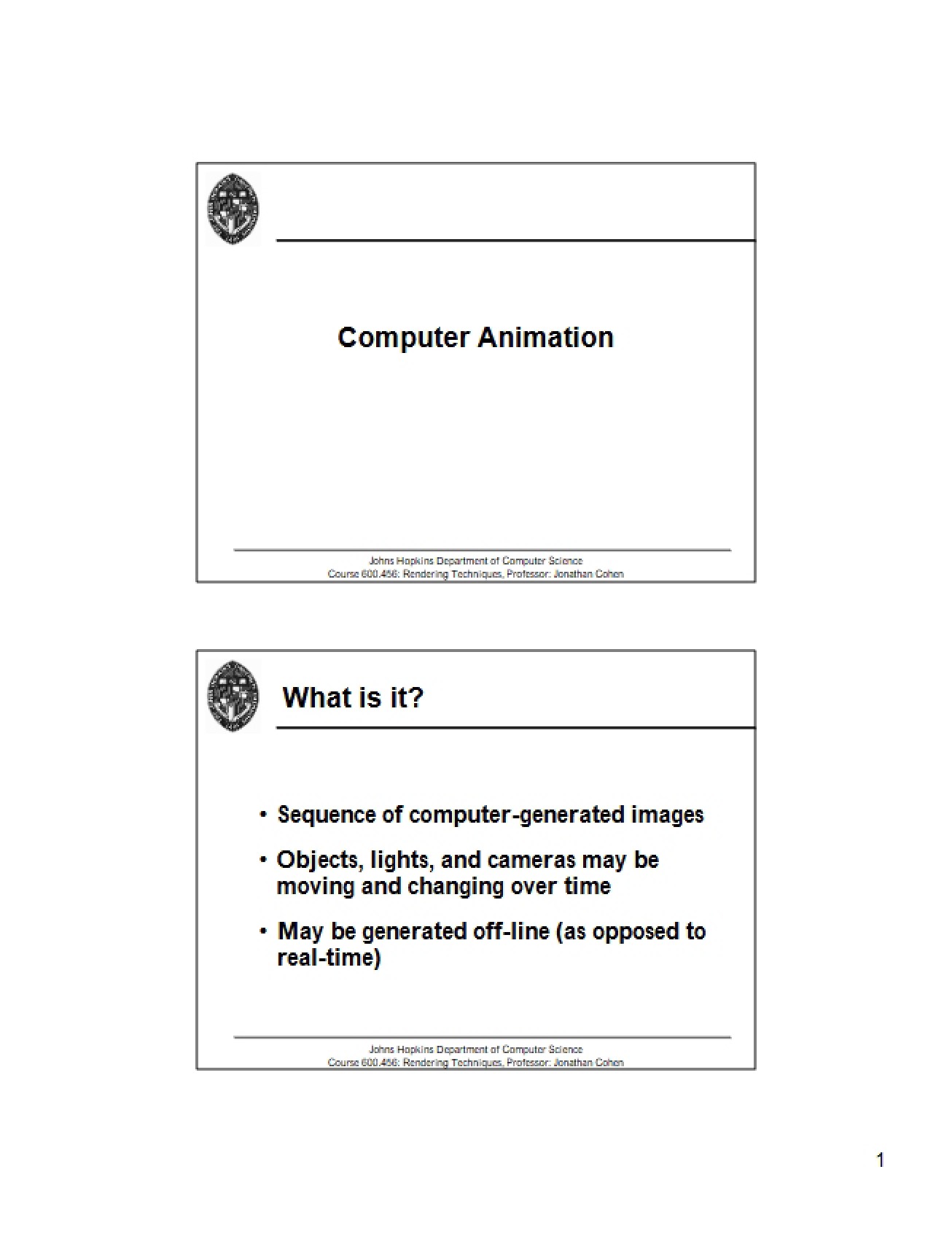 Animation for Computer Systems