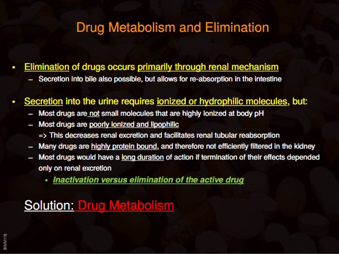 Session 3 Pharmacology Overview
