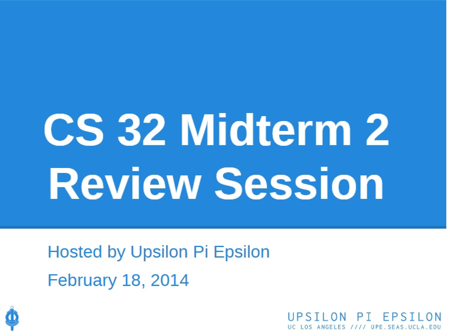 Review Session (CS32 Midterm 2)