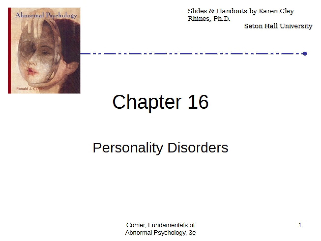 Disorders of Personality