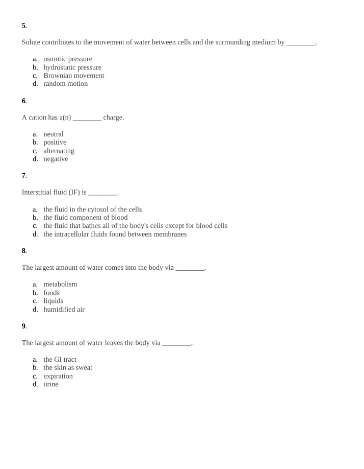 Quiz for Weeks 8 & 9