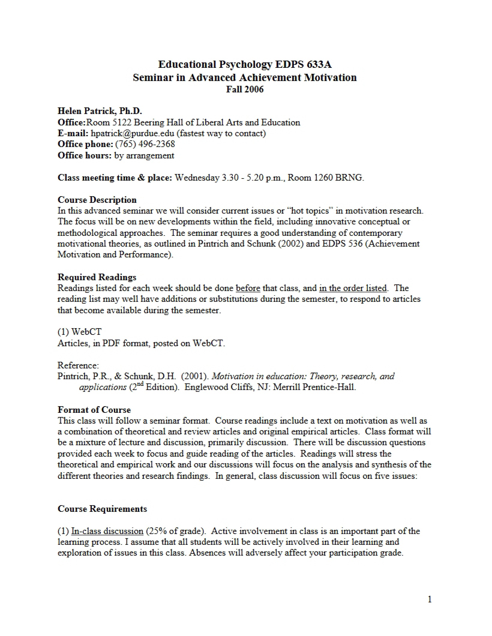 Syllabus