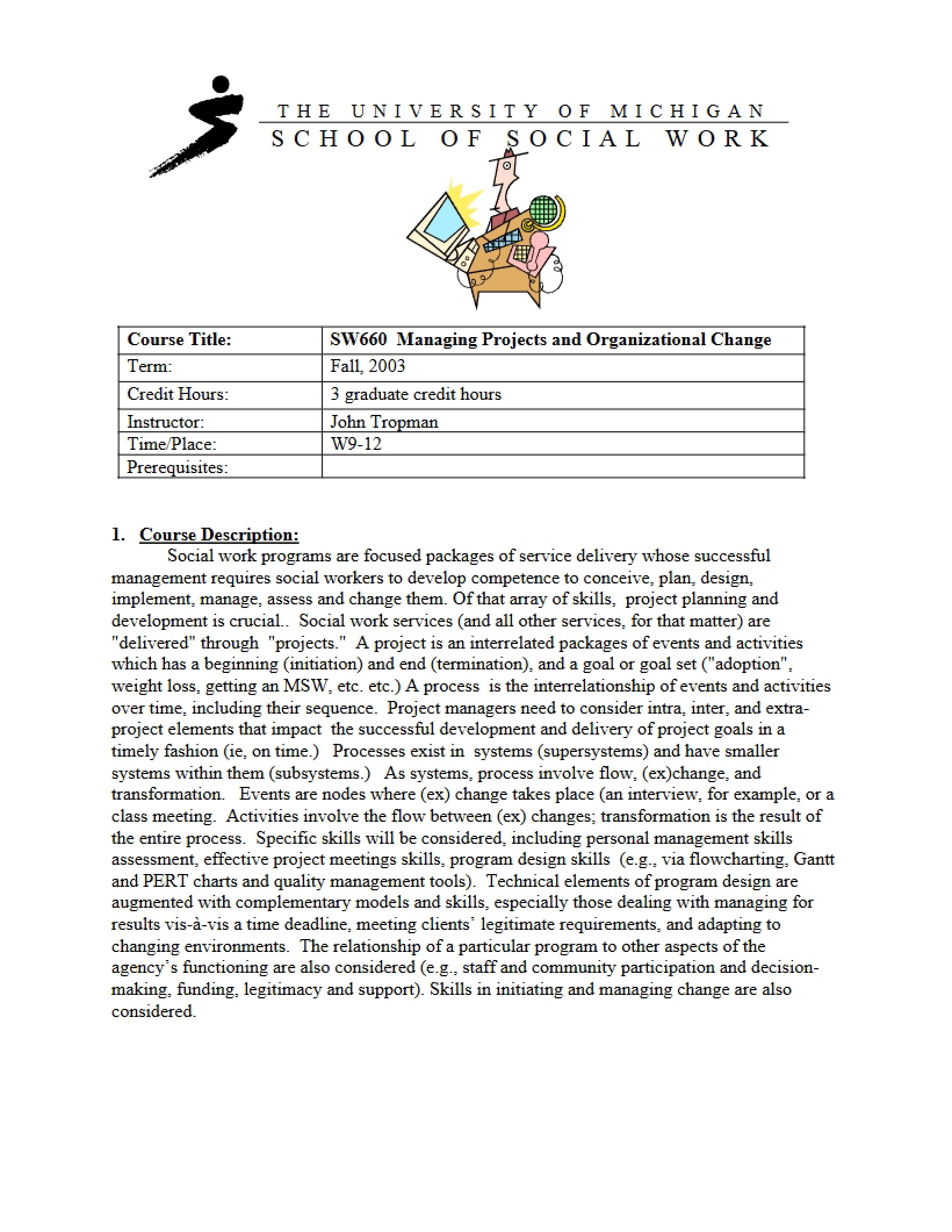 Project Management Syllabus