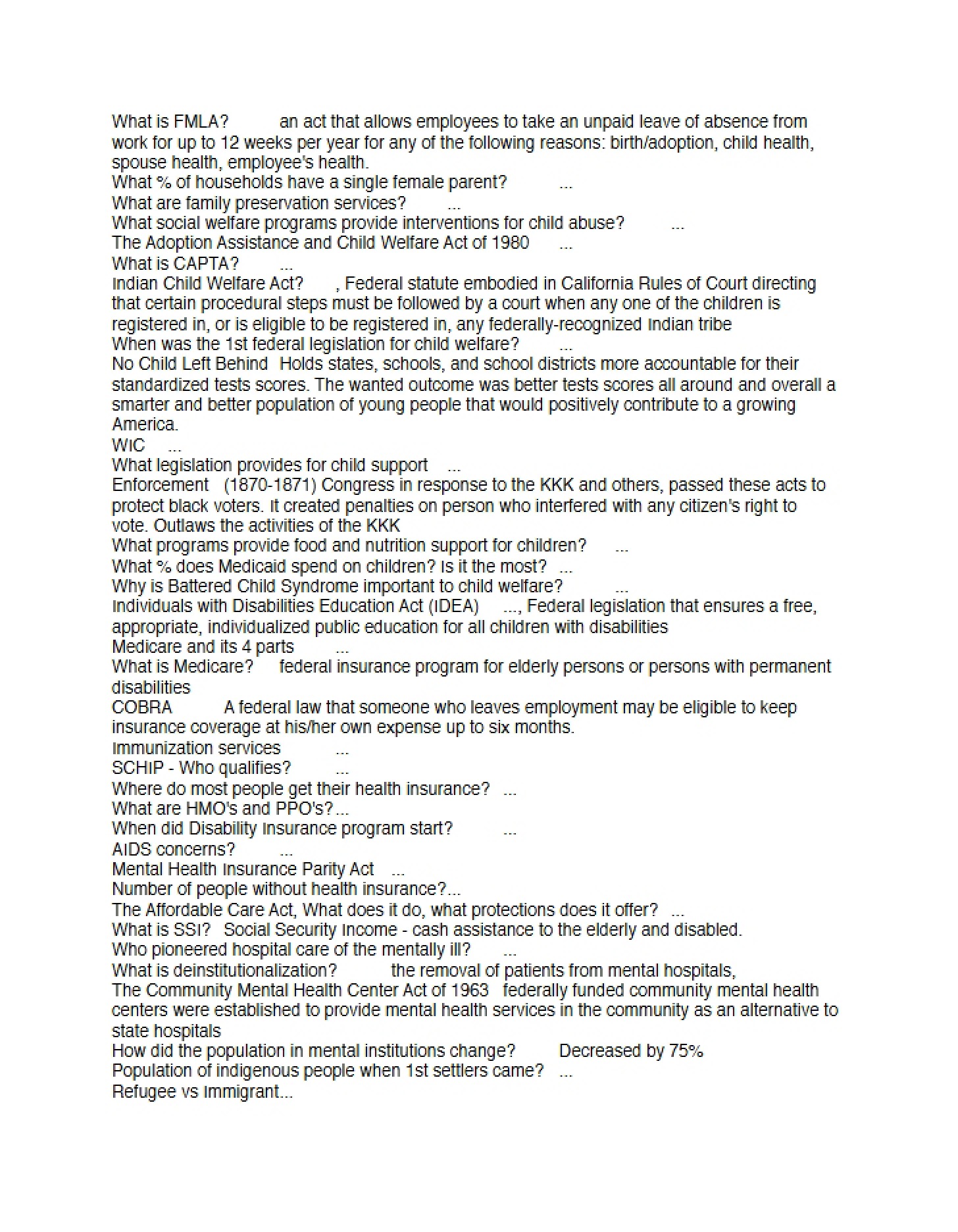 Class Notes