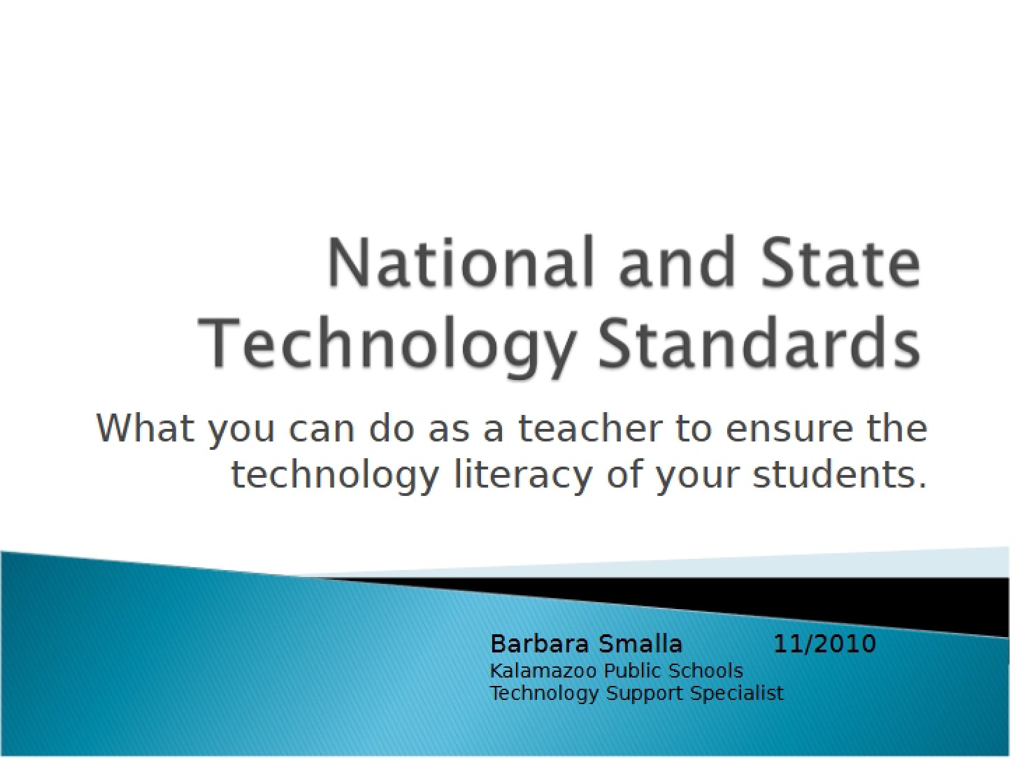 Ensuring Student Technology Literacy A Teacher's Guide