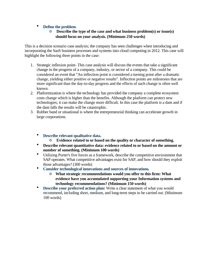 SaaS Case Analysis
