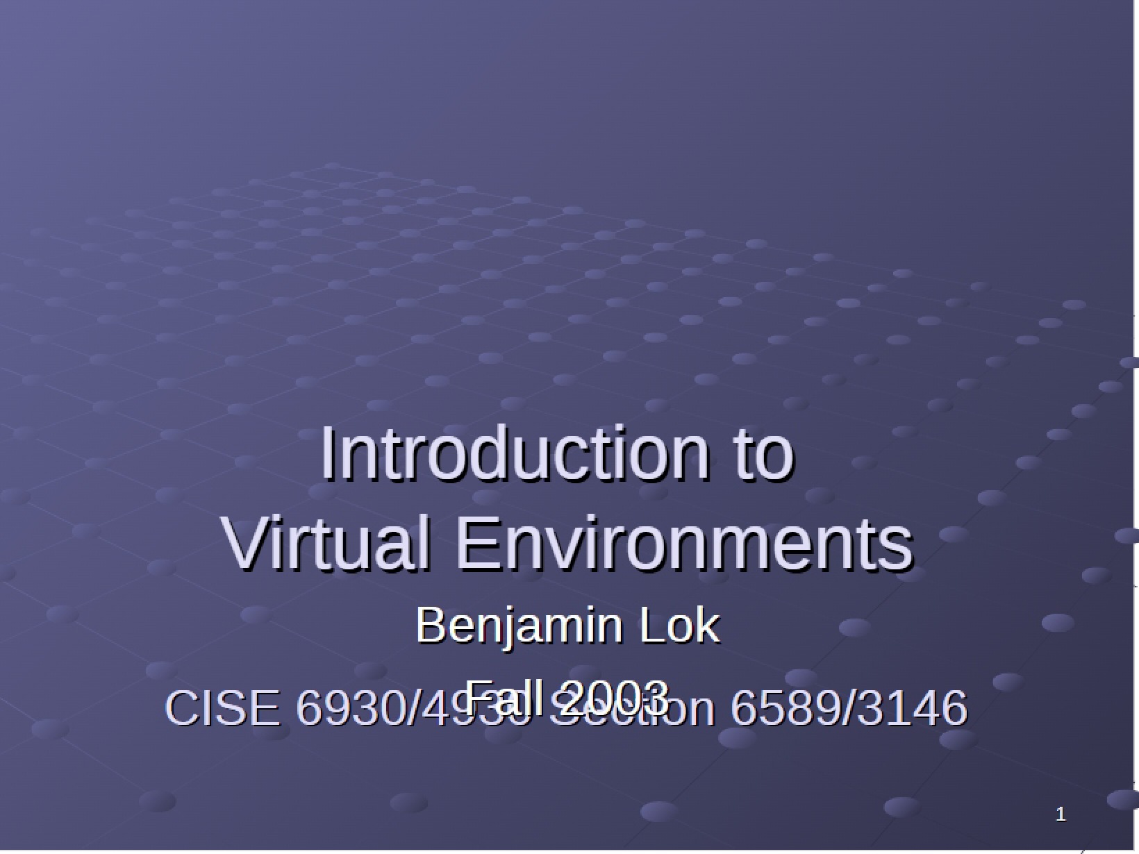 Virtual Environments Creation