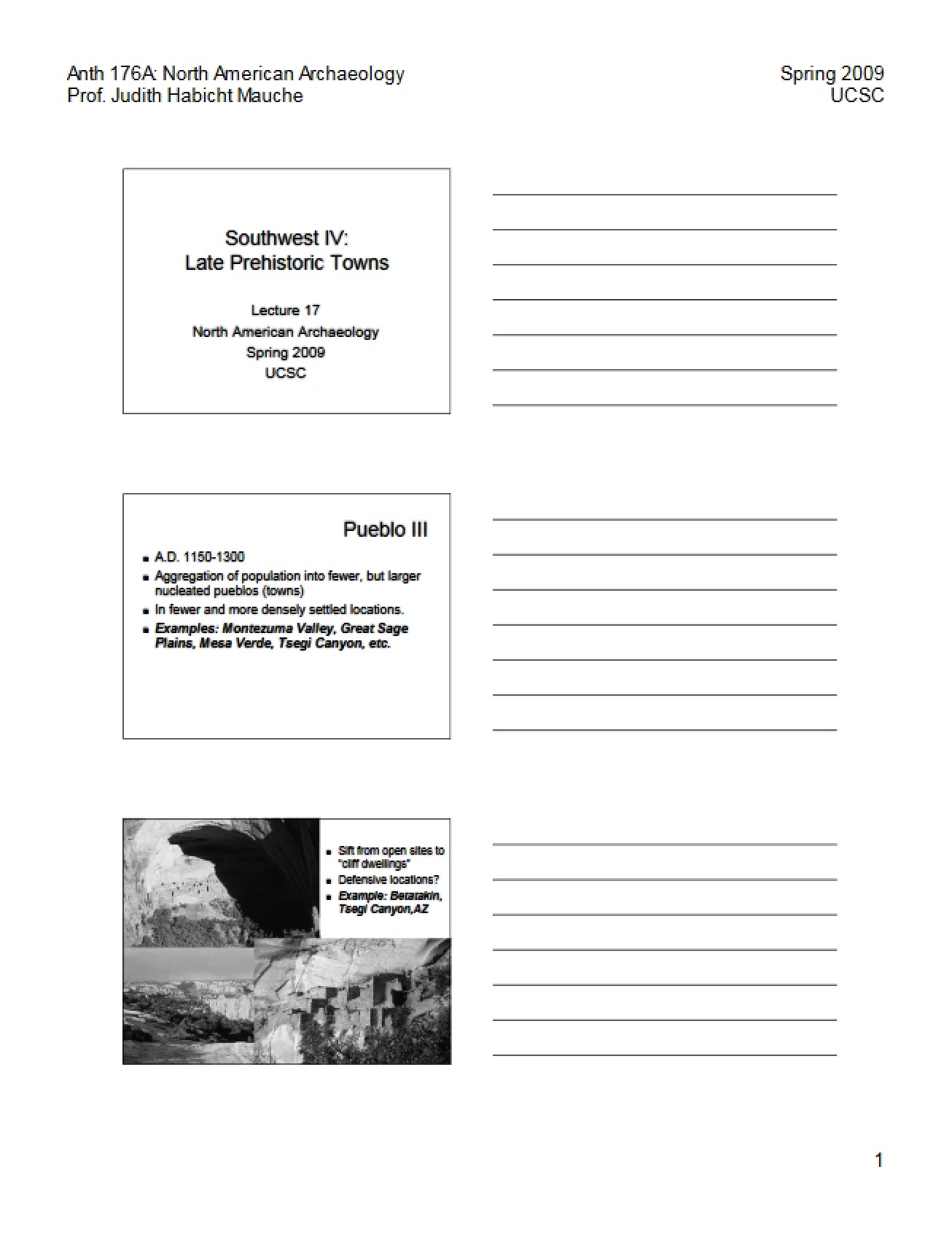 Introduction to Late Prehistoric Towns