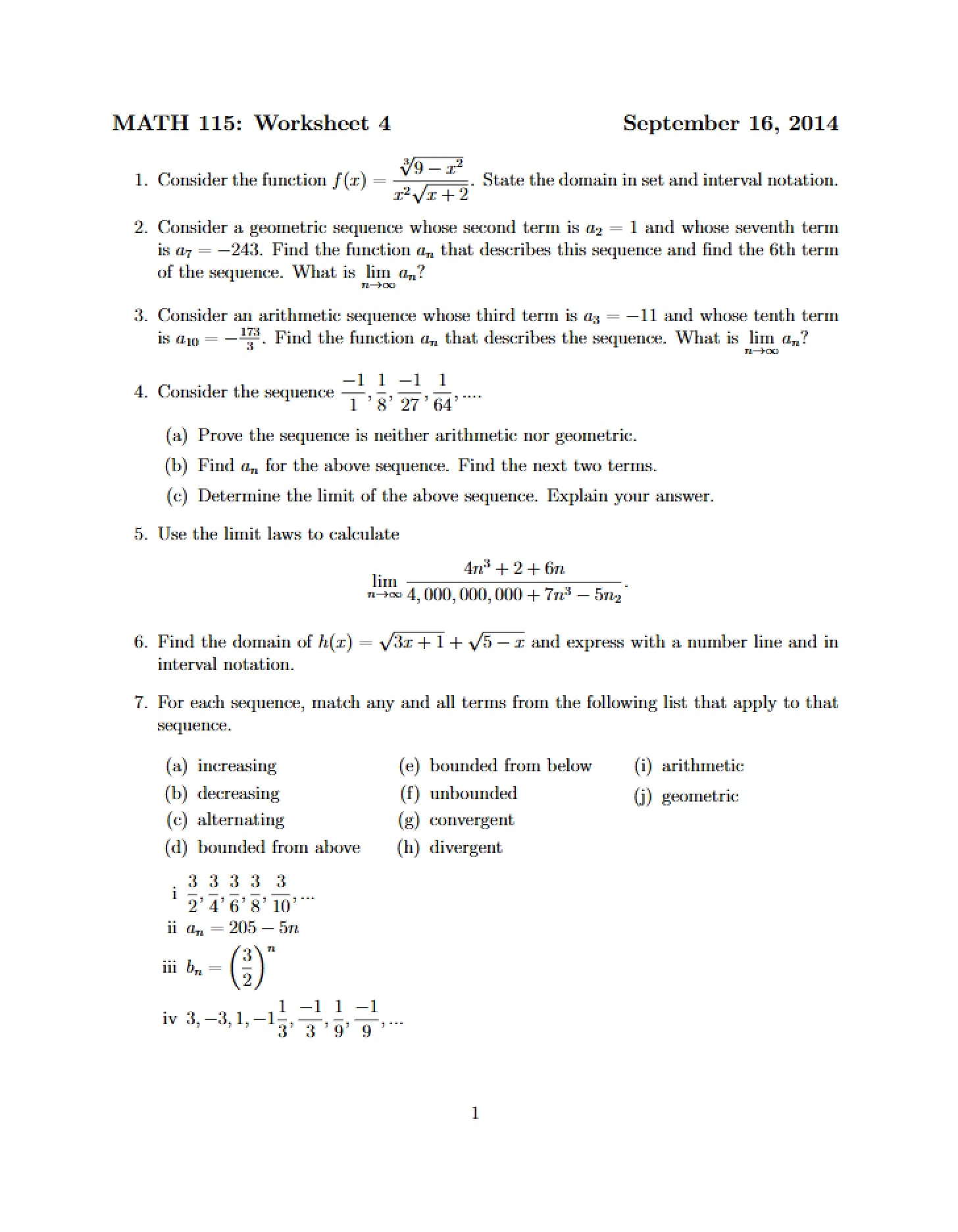 Lecture 04 (Fall '14)