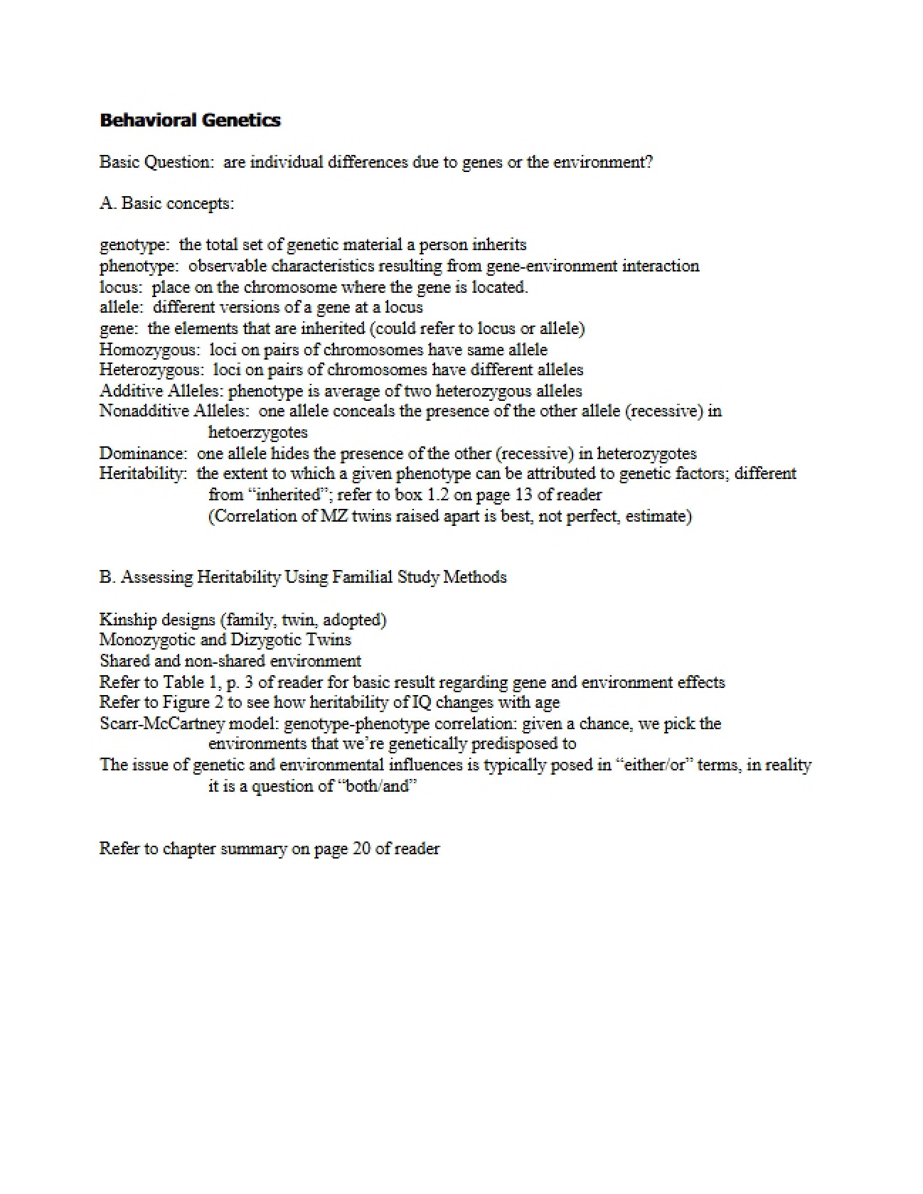 Human Development Midterm Review
