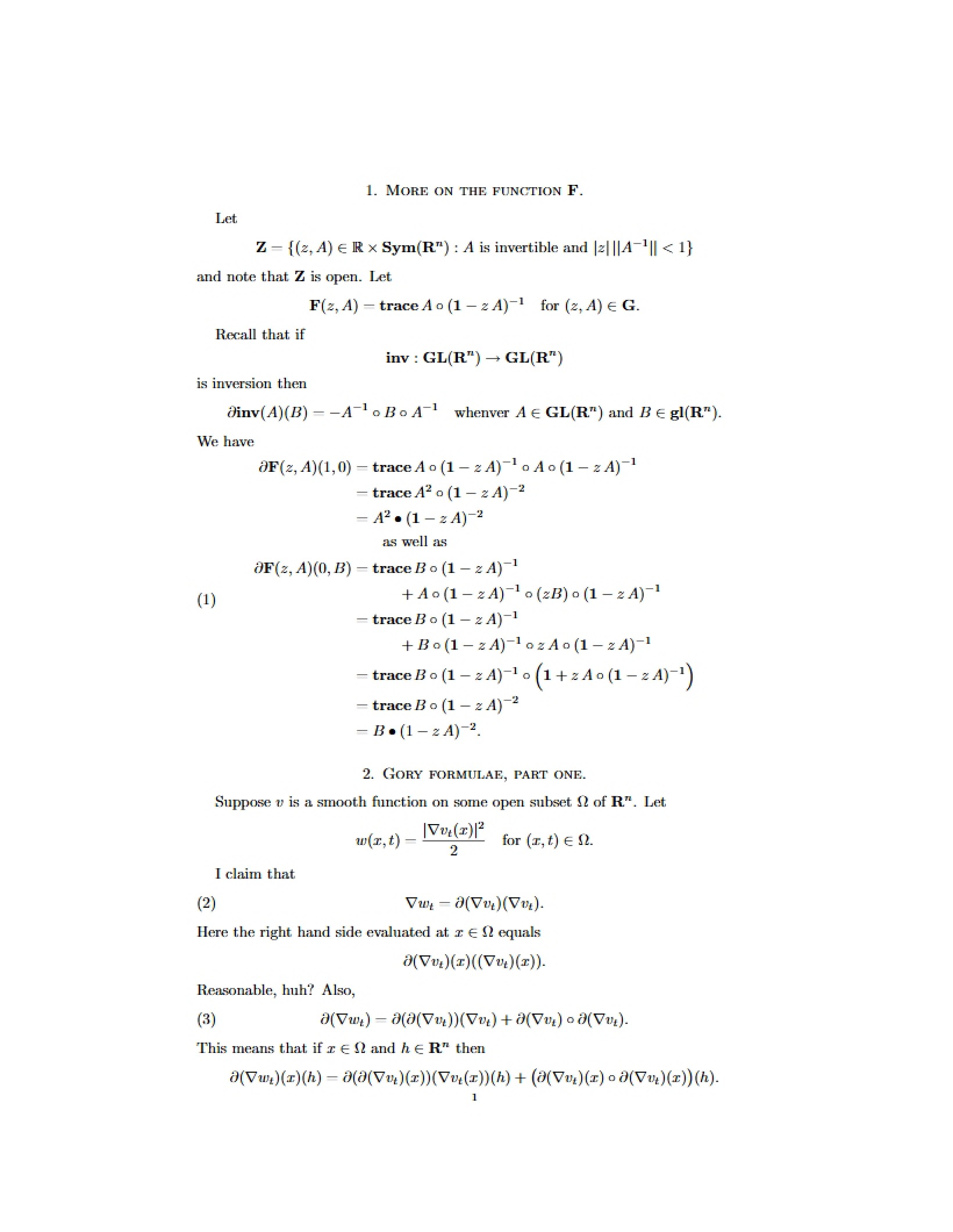 Function F Details