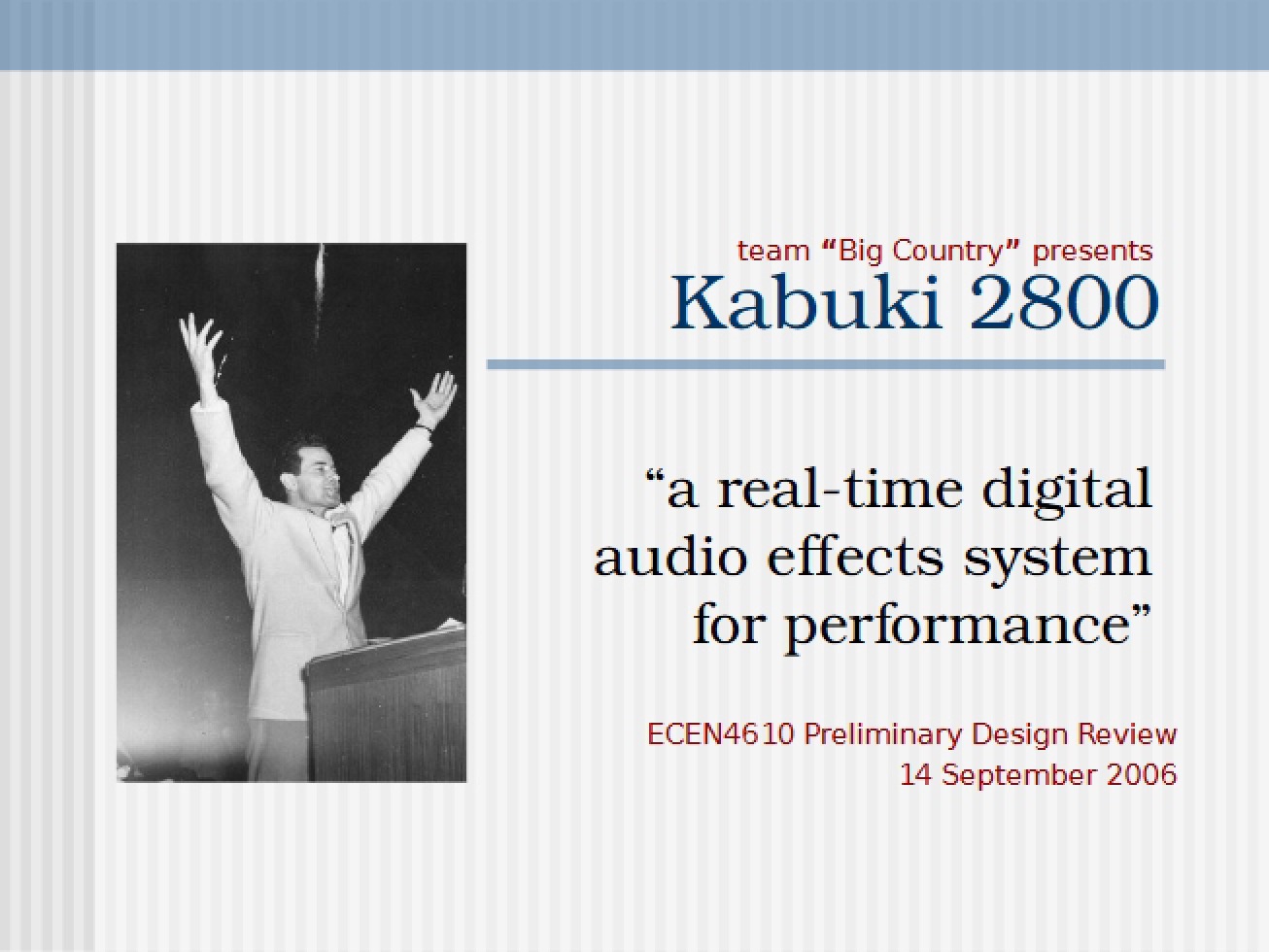 Project Overview Kabuki 2800