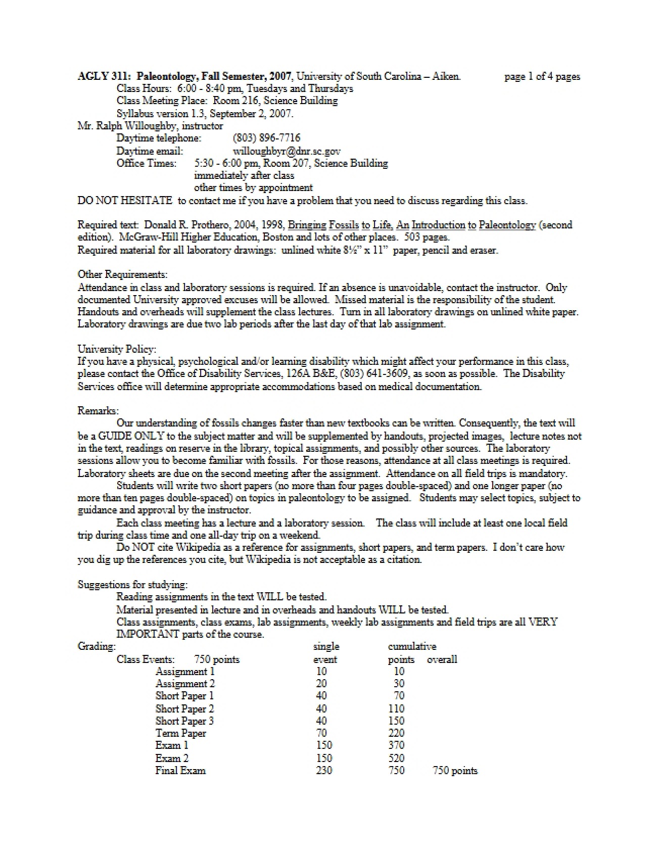 AGLY 311 Document