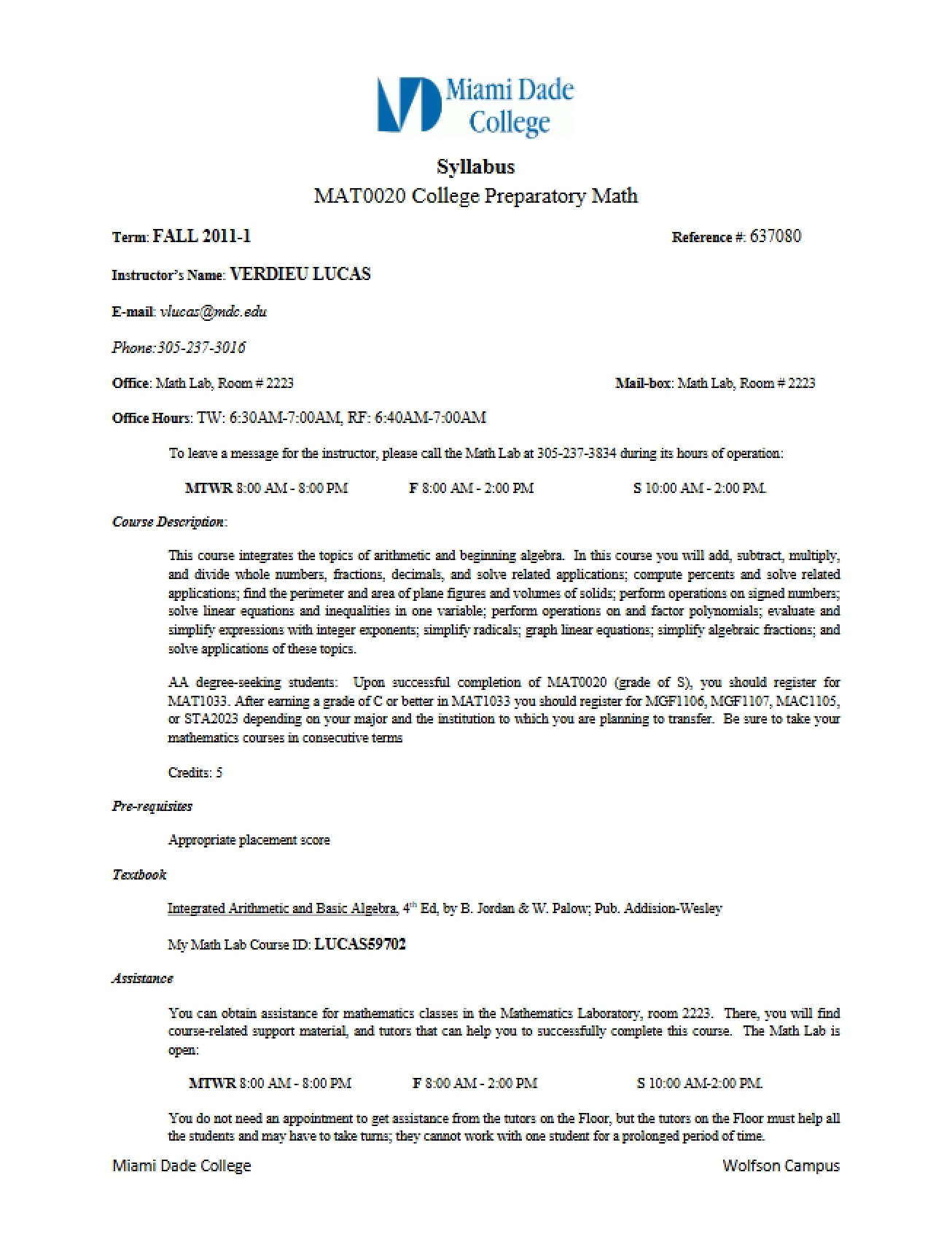 College Preparatory Mathematics Syllabus (1)
