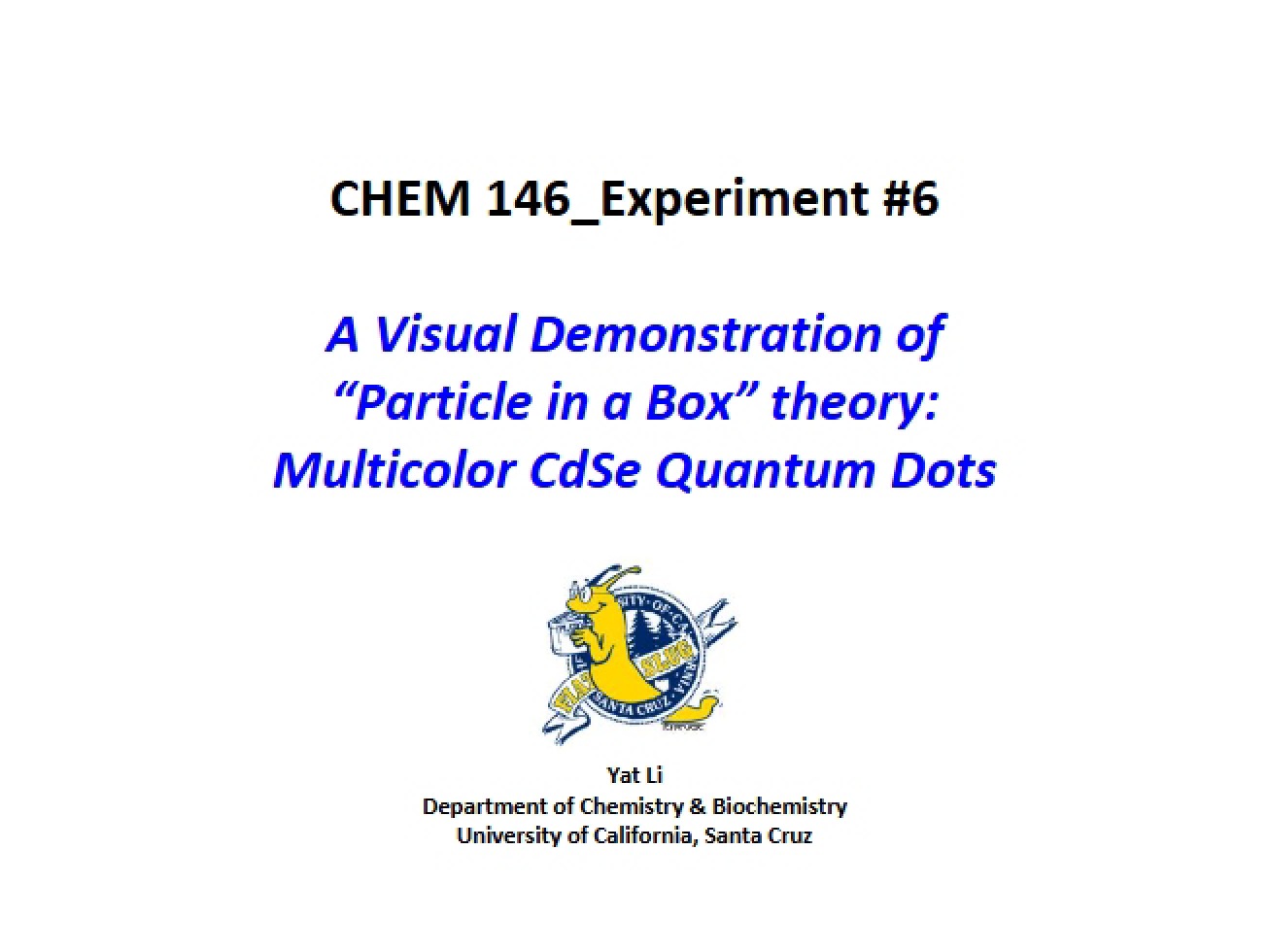 Use of Multicolor CdSe Quantum Dots