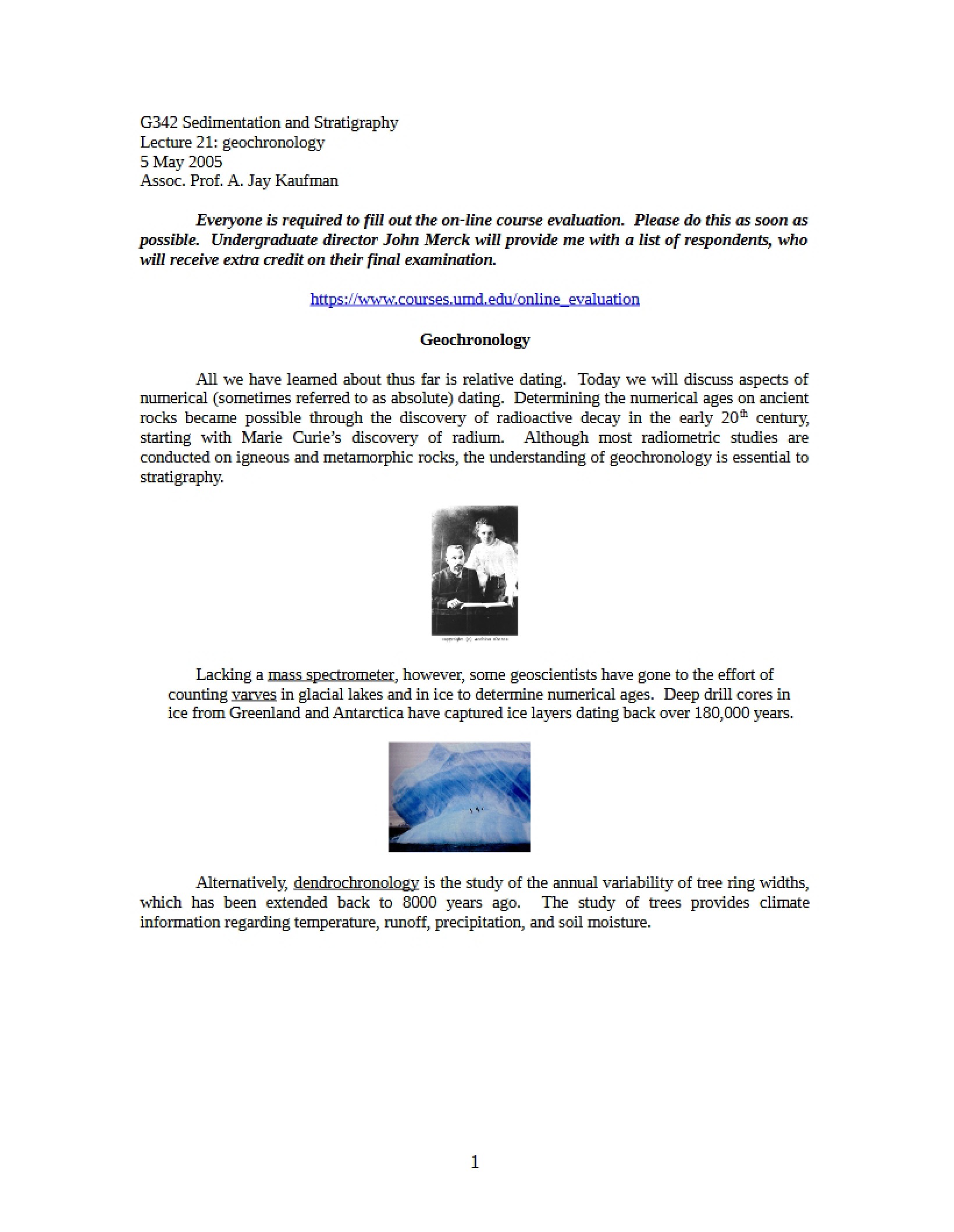 Lecture 21 Geochronology