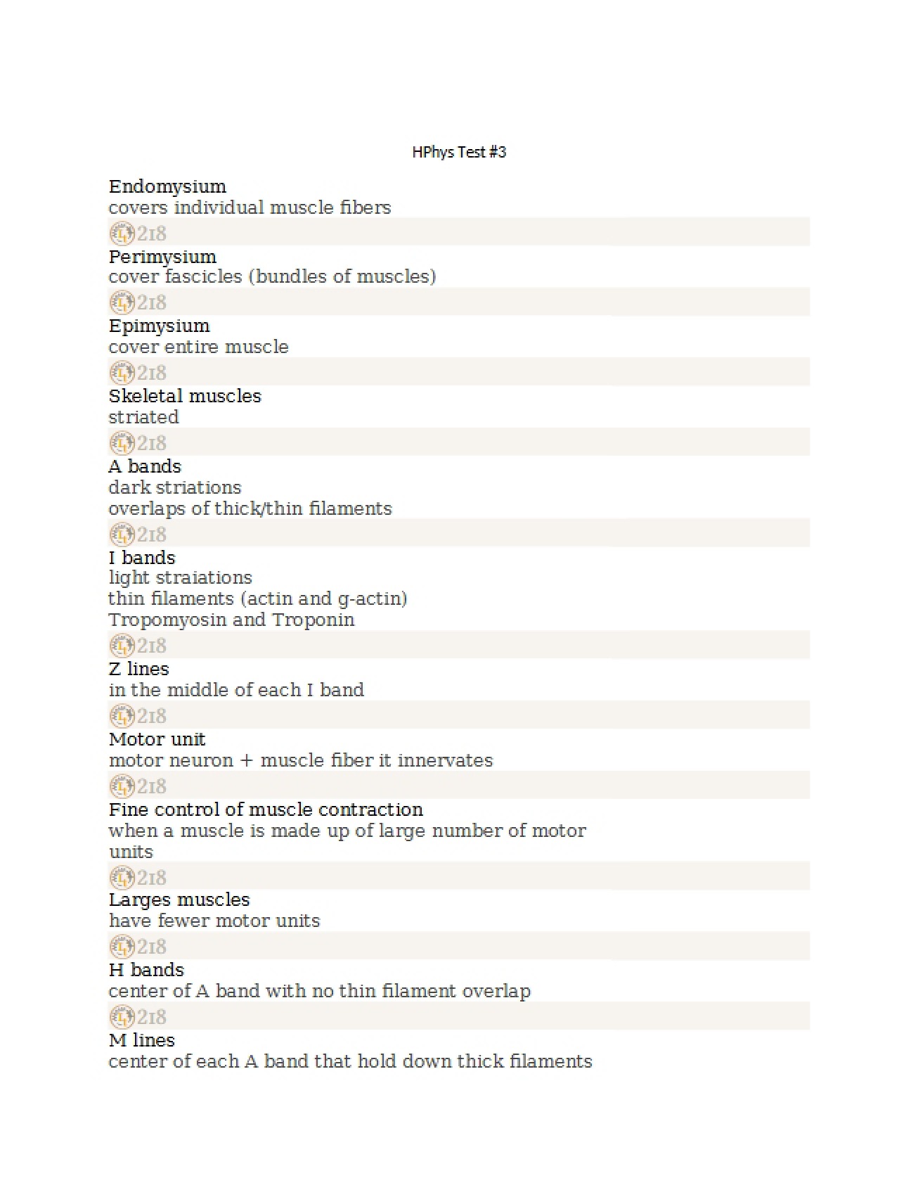 Human Phys Exam Three