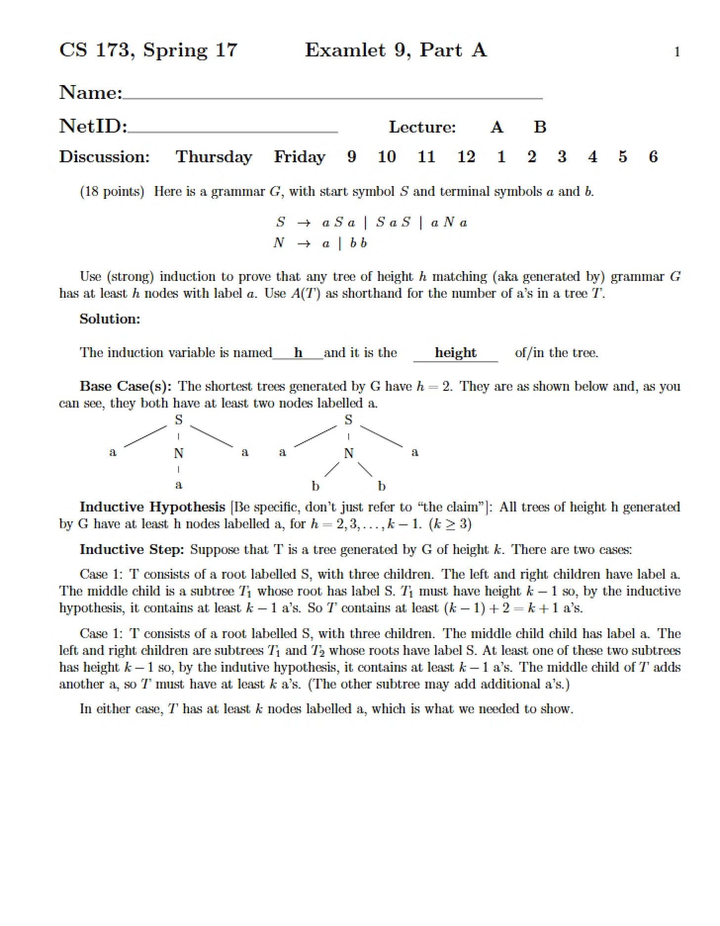 Part A Examlet 9