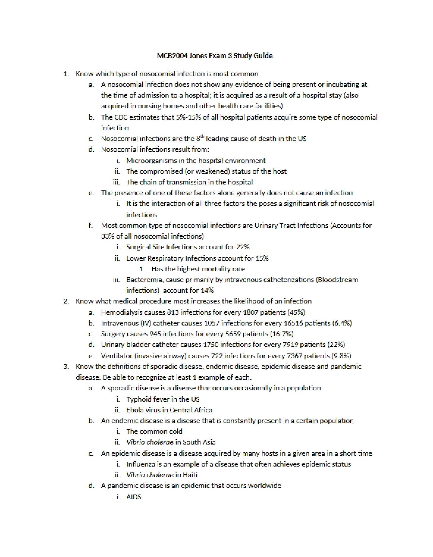 Exam Three Study Guide