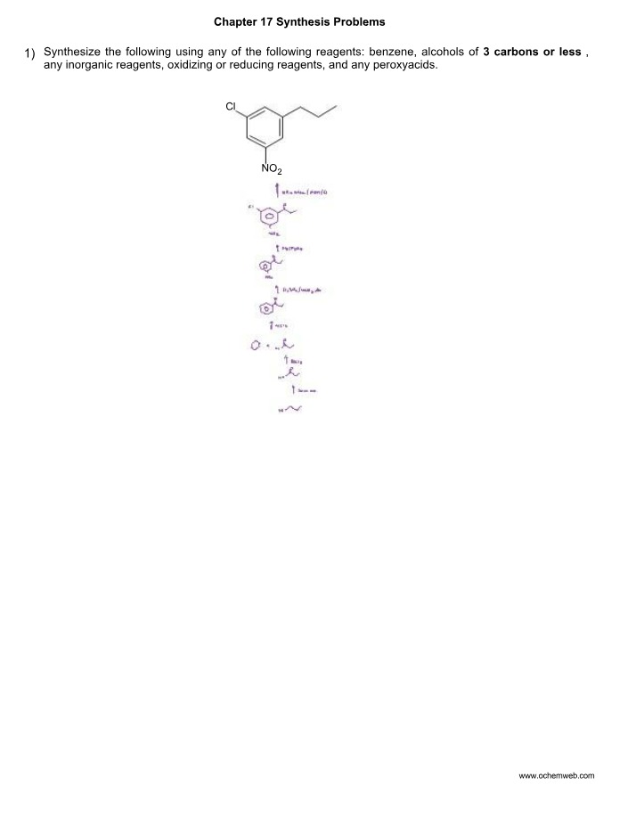 Synthesis Problems for Chapter 17