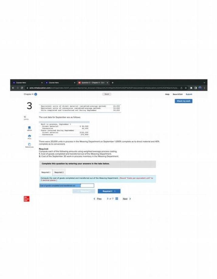 Question 3 from Cost Accounting Chapter 4