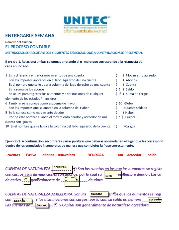 Basics of the Accounting Process - Exercises