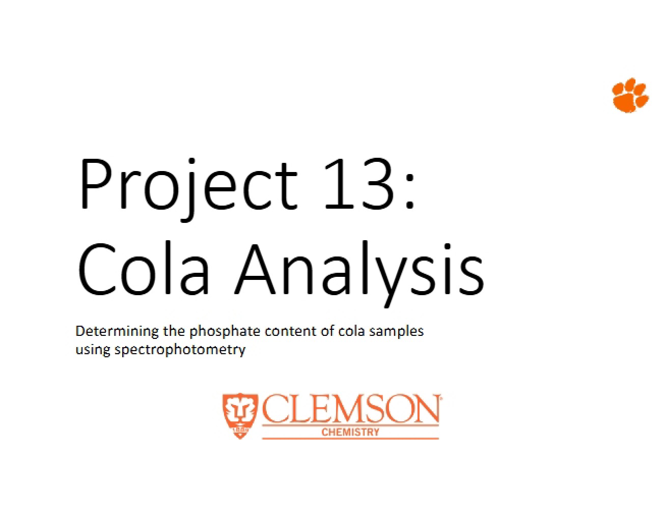 Cola Analysis Project Thirteen