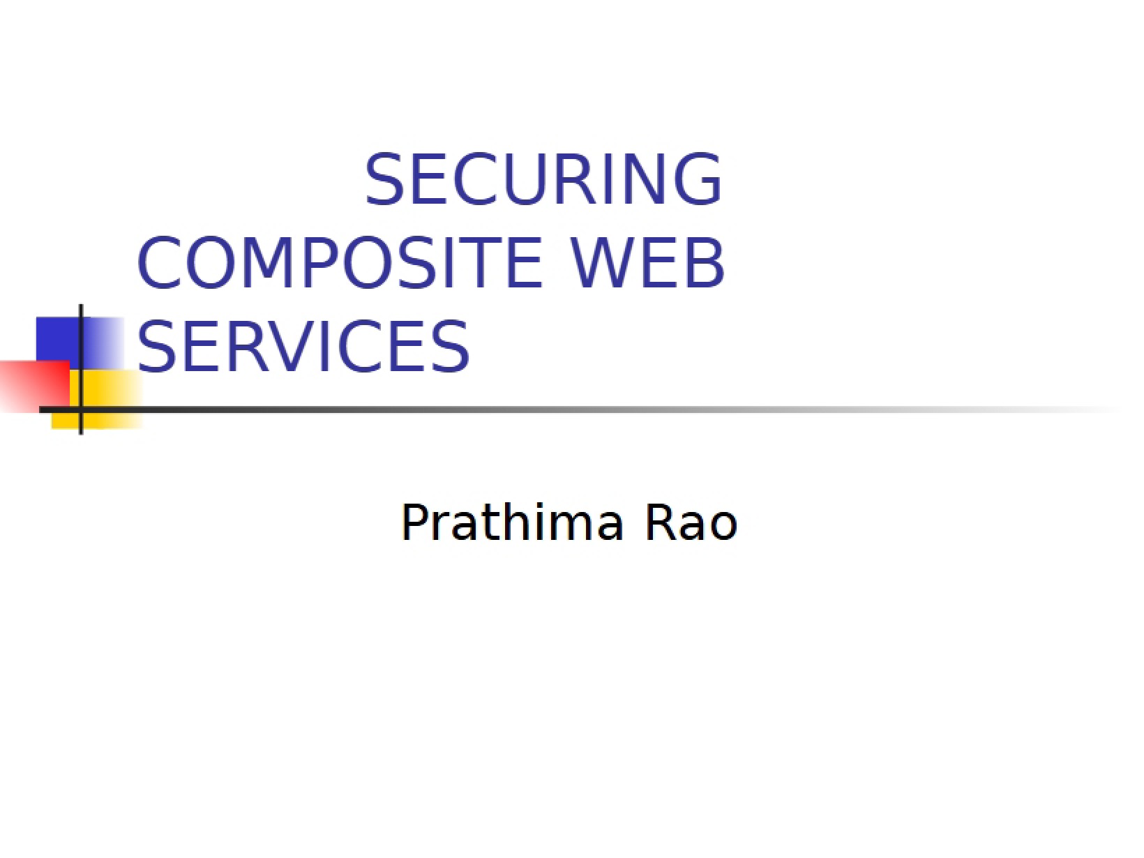 Composite Web Services Security