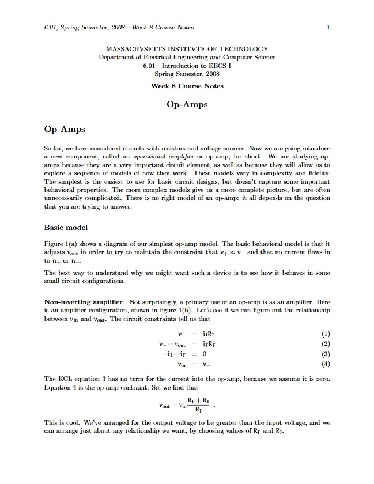 Operational Amplifiers