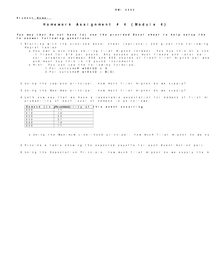Module 4 Homework Assignment