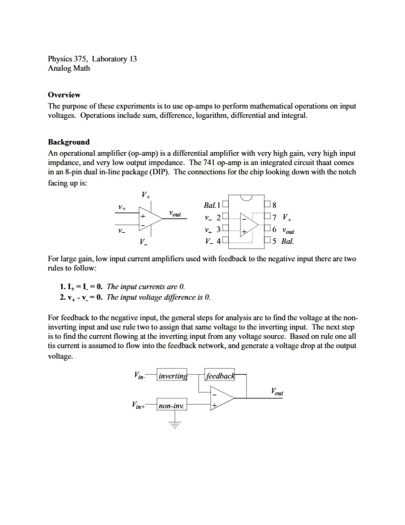 Math (Analog)