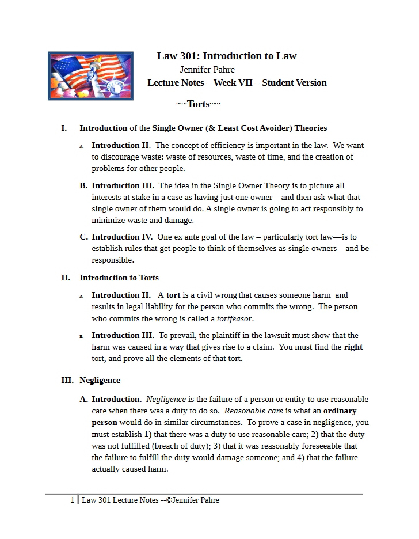 Lecture Notes Week 7