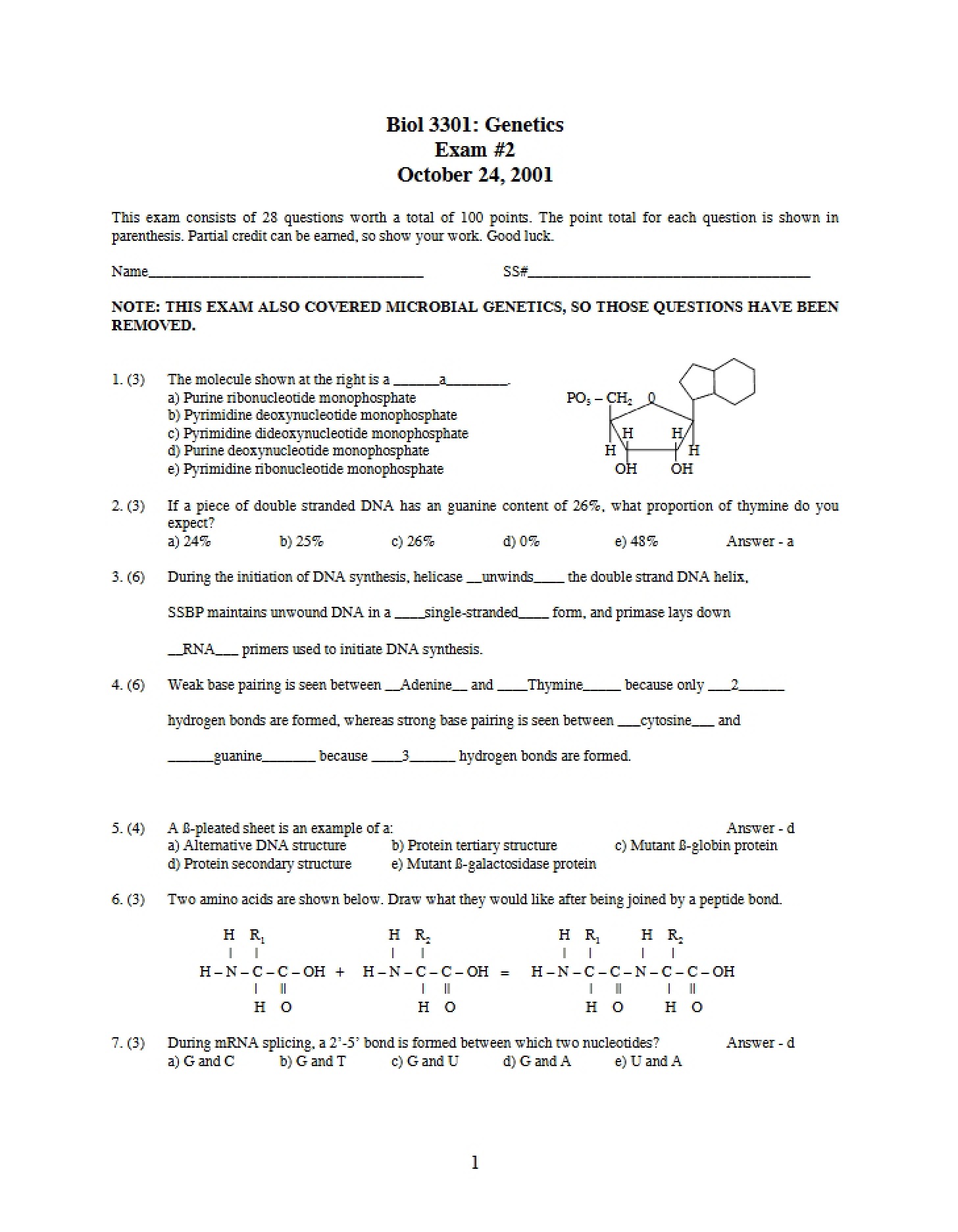 Second Exam
