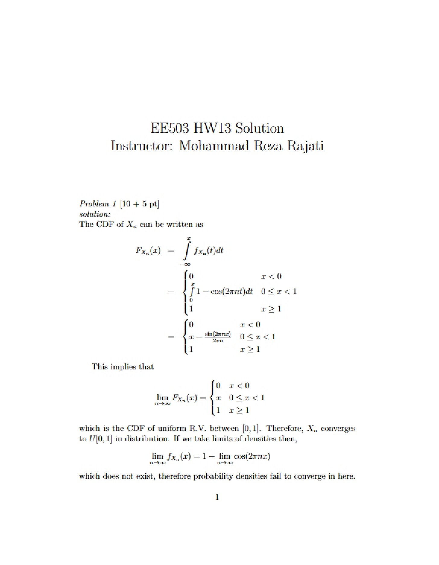 Solution for HW 13