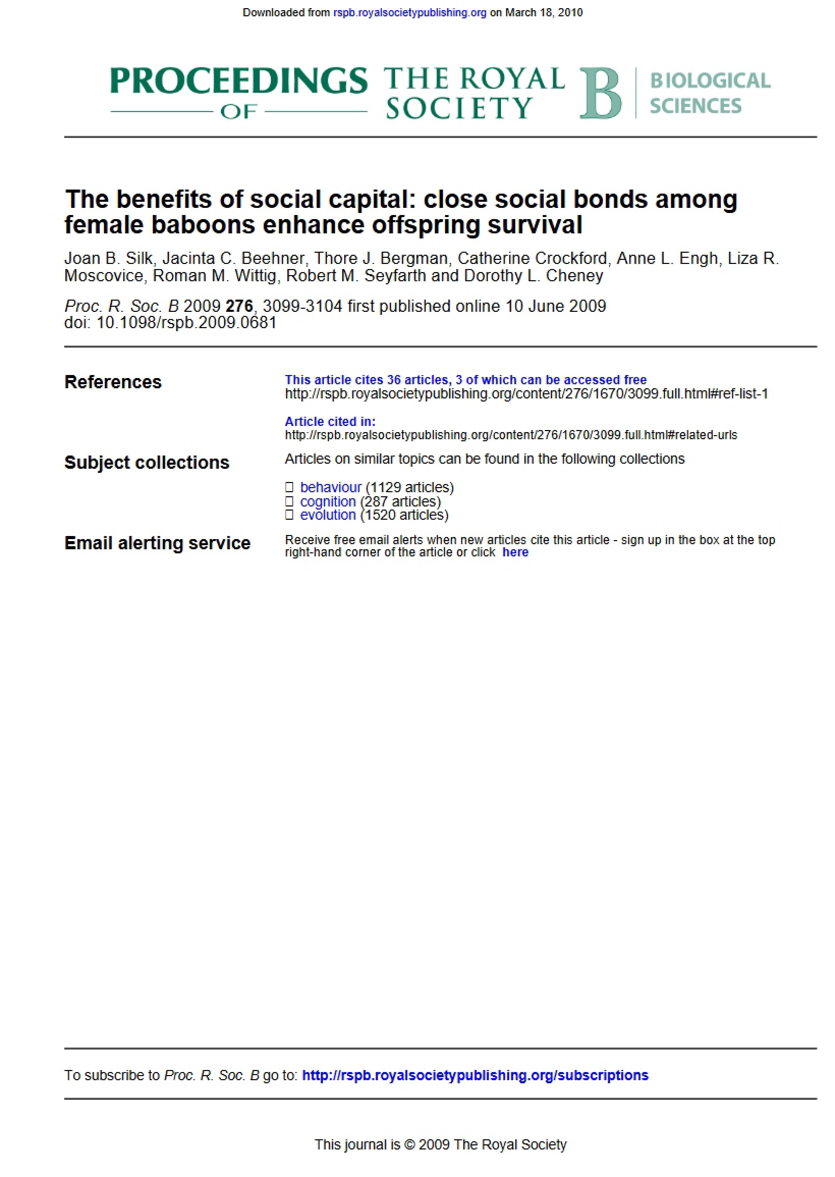 Social Capital Benefits