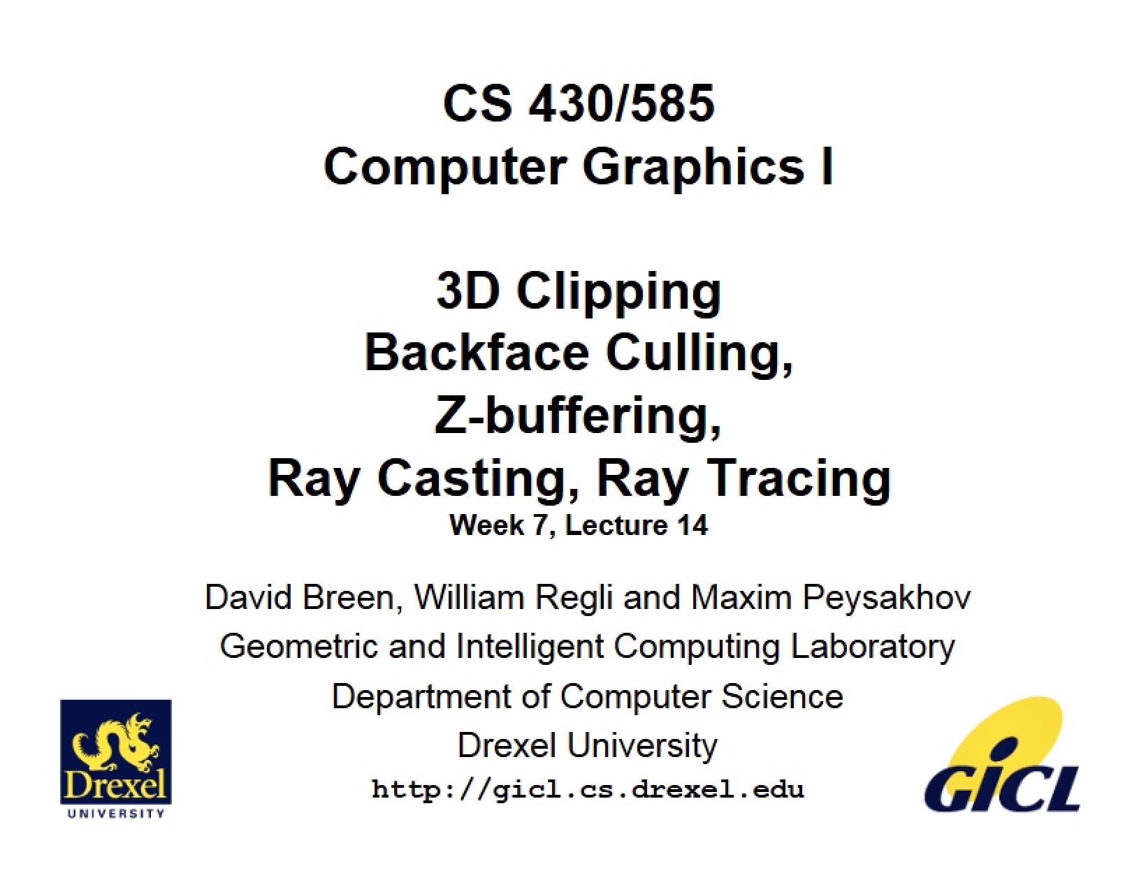 Clipping in 3D Environments