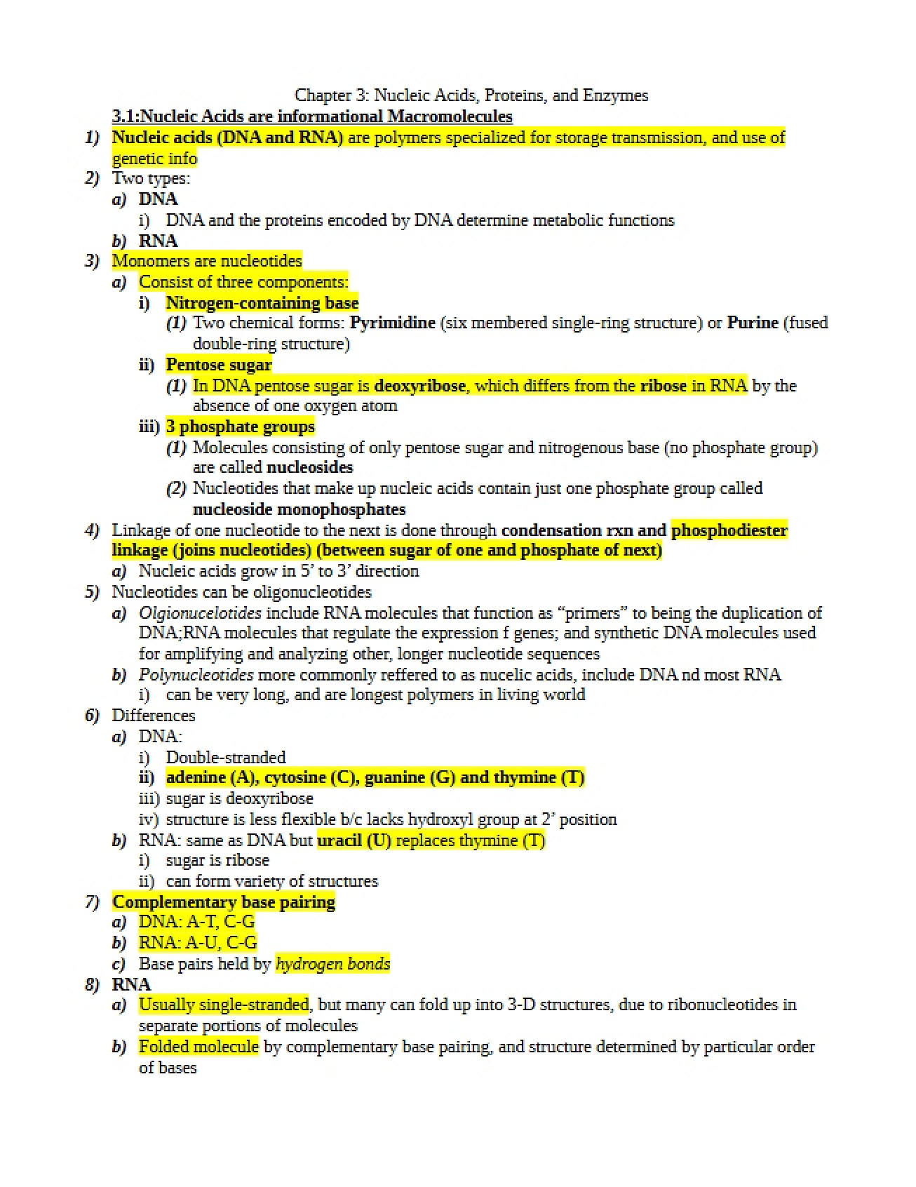 Macromolecules Enzymes, Proteins, and Nucleic Acids