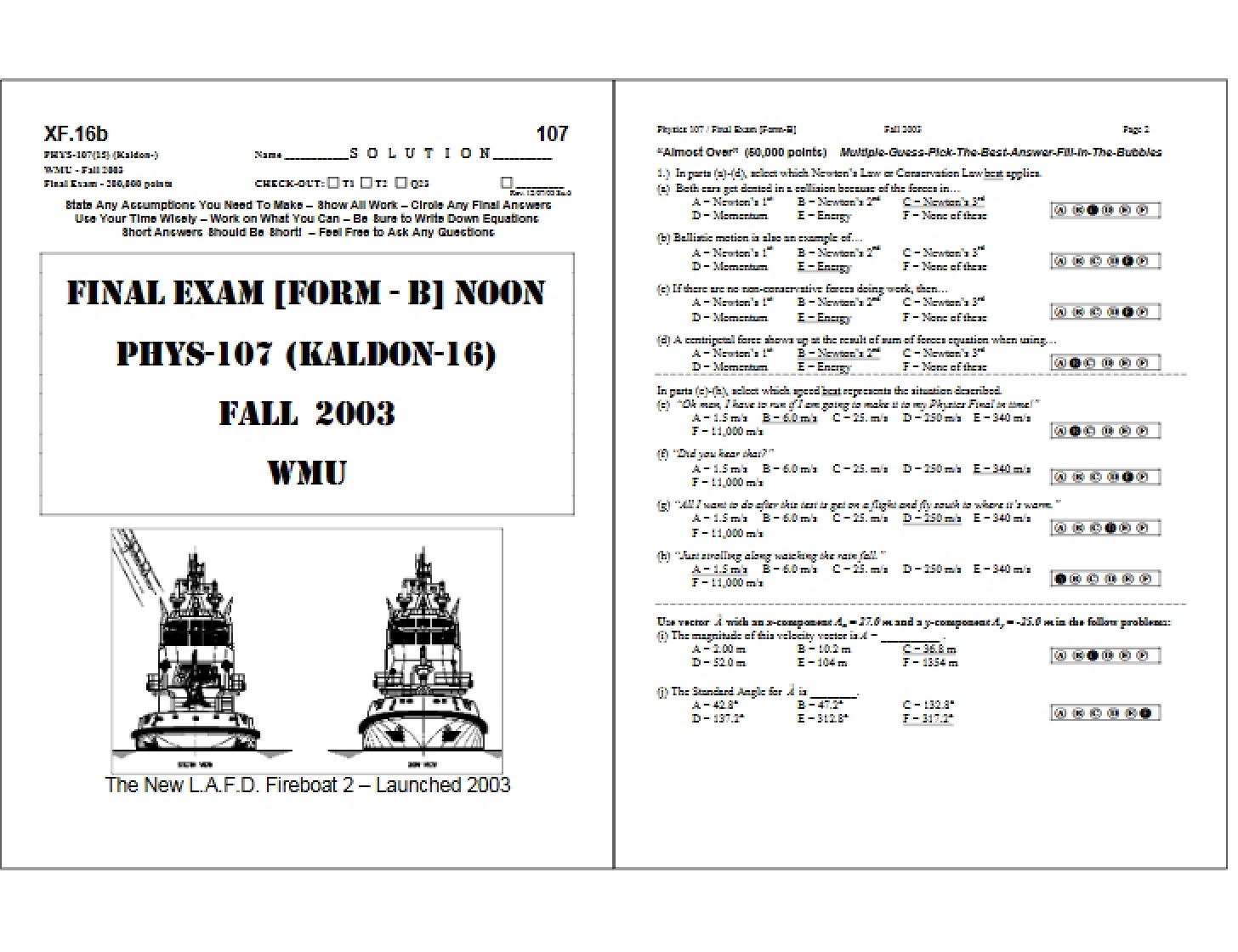 Final Course Examination